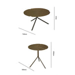 ステンレス&銅製 おしゃれなセンターテーブル 蓮の花モチーフ リビングルームに最適 hmsf-4665