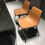 スタイリッシュなGFRP PUレザー製チェア - モダンデザインで快適な座り心地! hmsf-4666