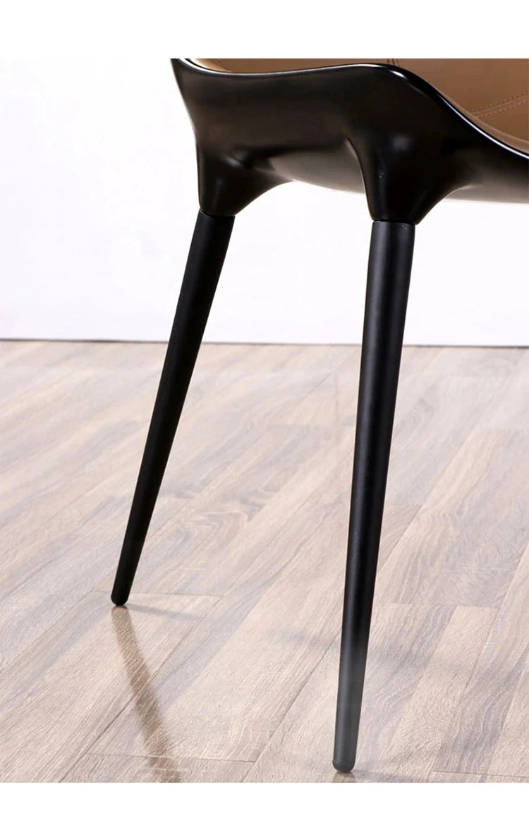 スタイリッシュなGFRP PUレザー製チェア - モダンデザインで快適な座り心地! hmsf-4666