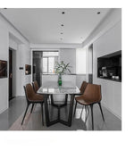 スタイリッシュなGFRP PUレザー製チェア - モダンデザインで快適な座り心地! hmsf-4666