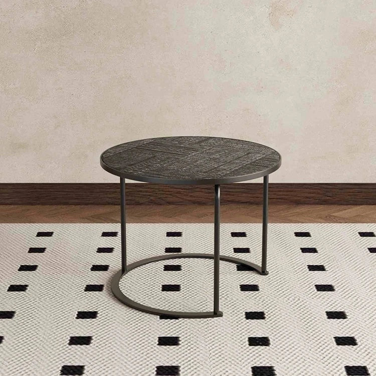 アクリルとステンレス製センターテーブル3点セット - モダンデザインでリビングを彩るおしゃれな家具 hmsf-4668