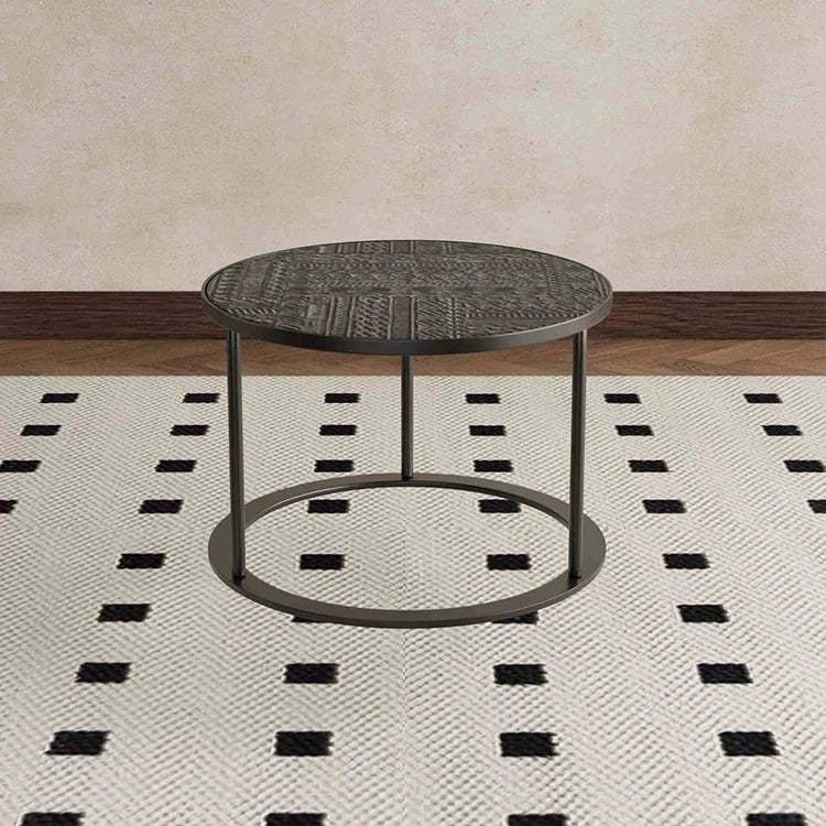 アクリルとステンレス製センターテーブル3点セット - モダンデザインでリビングを彩るおしゃれな家具 hmsf-4668