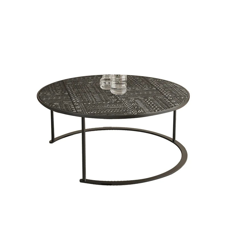 アクリルとステンレス製センターテーブル3点セット - モダンデザインでリビングを彩るおしゃれな家具 hmsf-4668