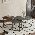 アクリルとステンレス製センターテーブル3点セット - モダンデザインでリビングを彩るおしゃれな家具 hmsf-4668