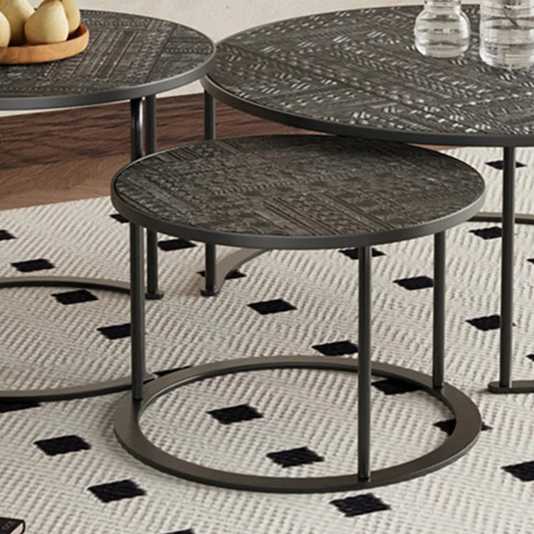 アクリルとステンレス製センターテーブル3点セット - モダンデザインでリビングを彩るおしゃれな家具 hmsf-4668