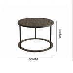 アクリルとステンレス製センターテーブル3点セット - モダンデザインでリビングを彩るおしゃれな家具 hmsf-4668