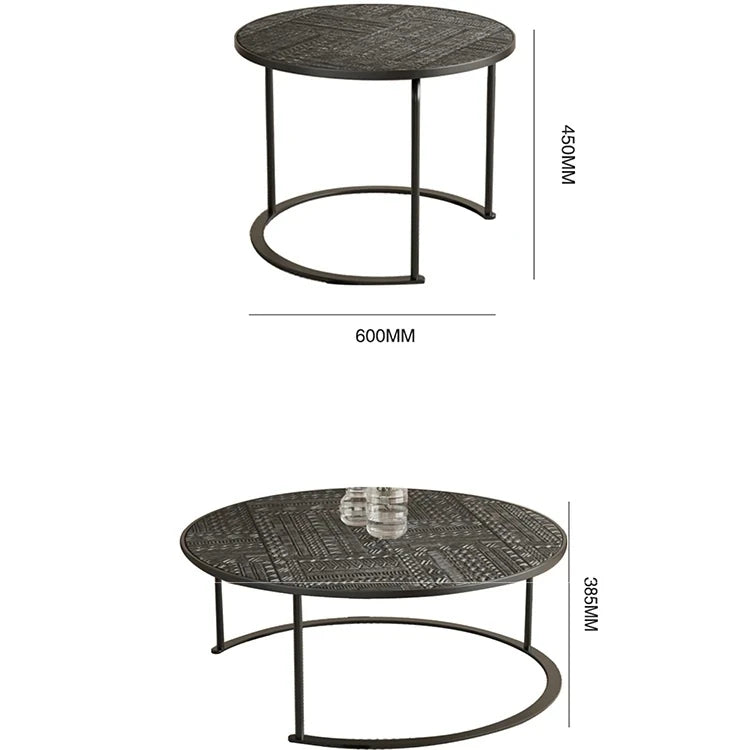 アクリルとステンレス製センターテーブル3点セット - モダンデザインでリビングを彩るおしゃれな家具 hmsf-4668