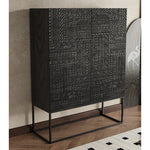 アッシュ材アクリル製のスタイリッシュキャビネット - モダンなデザインでお部屋を演出! hmsf-4669