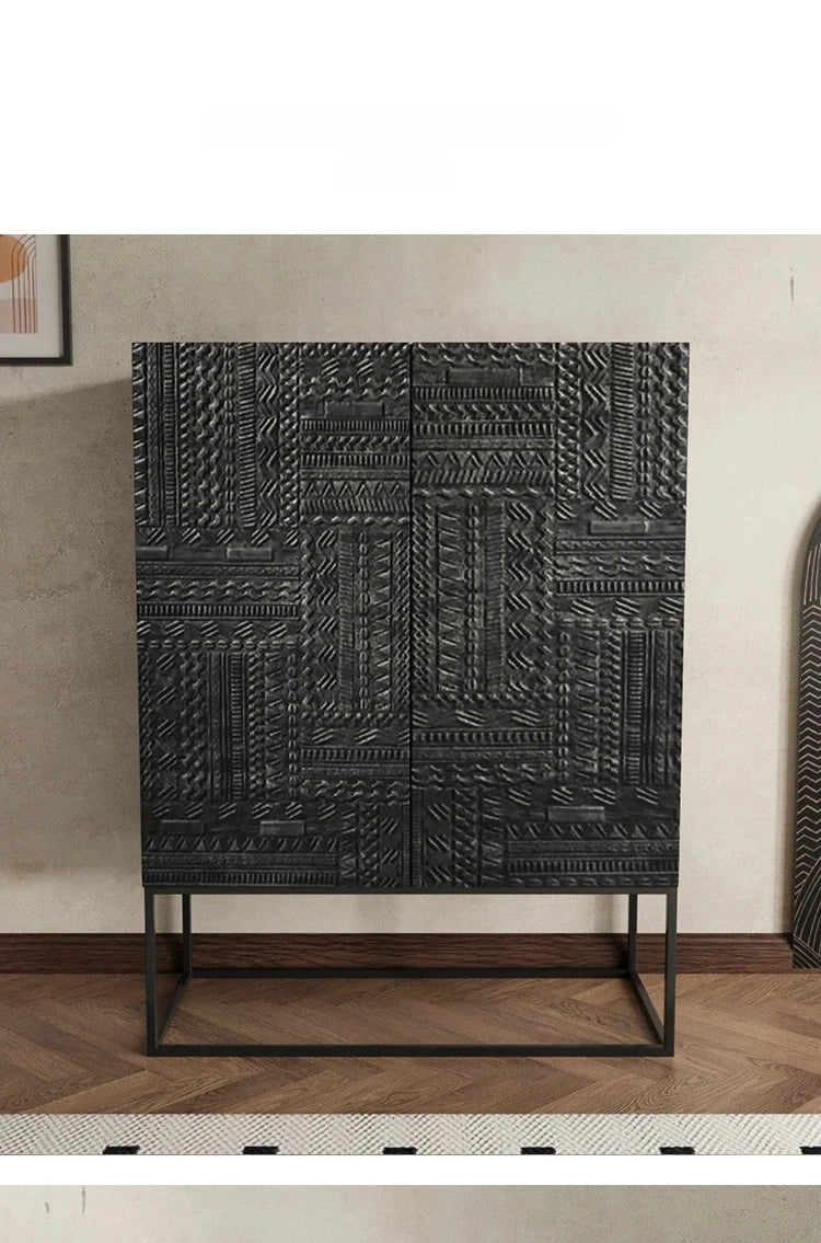 アッシュ材アクリル製のスタイリッシュキャビネット - モダンなデザインでお部屋を演出! hmsf-4669