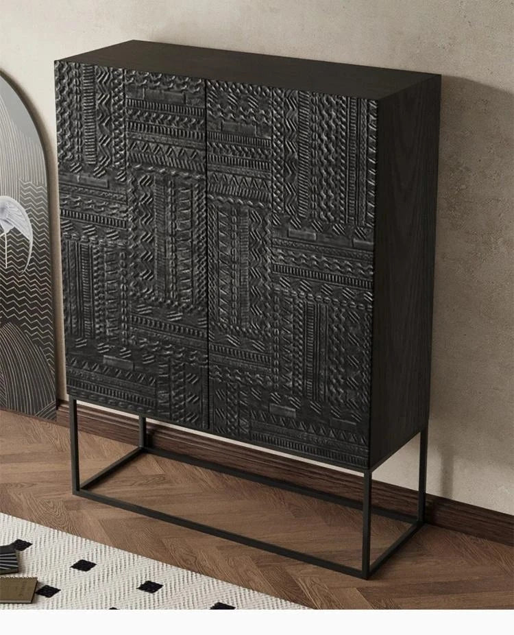 アッシュ材アクリル製のスタイリッシュキャビネット - モダンなデザインでお部屋を演出! hmsf-4669