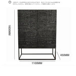 アッシュ材アクリル製のスタイリッシュキャビネット - モダンなデザインでお部屋を演出! hmsf-4669