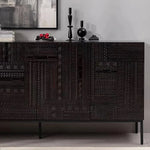 高級無垢材アクリルキャビネット - モダンデザインと収納力を兼ね備えたスタイリッシュな家具 hmsf-4670