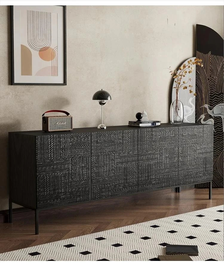 高級無垢材アクリルキャビネット - モダンデザインと収納力を兼ね備えたスタイリッシュな家具 hmsf-4670