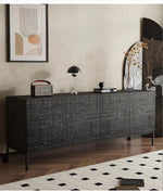 高級無垢材アクリルキャビネット - モダンデザインと収納力を兼ね備えたスタイリッシュな家具 hmsf-4670