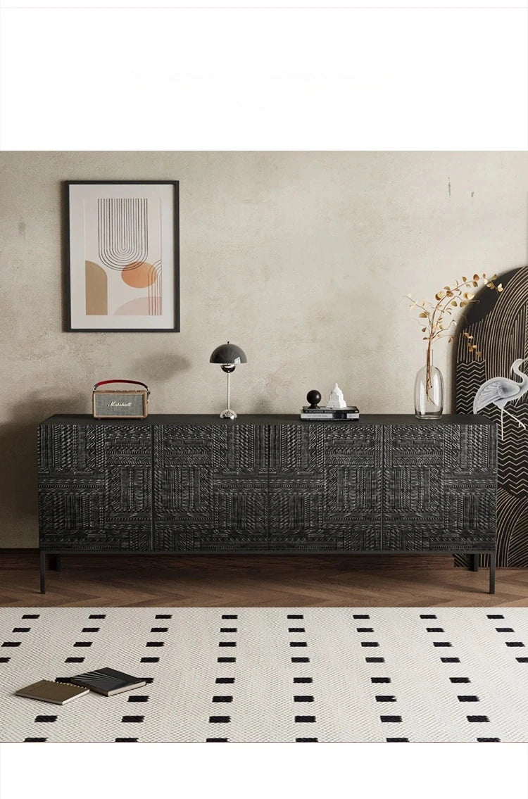 高級無垢材アクリルキャビネット - モダンデザインと収納力を兼ね備えたスタイリッシュな家具 hmsf-4670