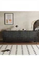 高級無垢材アクリルキャビネット - モダンデザインと収納力を兼ね備えたスタイリッシュな家具 hmsf-4670