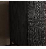 高級無垢材アクリルキャビネット - モダンデザインと収納力を兼ね備えたスタイリッシュな家具 hmsf-4670