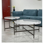 アクリル製円形センターテーブル2点セット | モダンなリビングルームデザインに最適 | スタイリッシュで機能的な家具 hmsf-4672