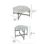 アクリル製円形センターテーブル2点セット | モダンなリビングルームデザインに最適 | スタイリッシュで機能的な家具 hmsf-4672