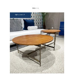 センターテーブル アッシュ材使用 おしゃれな丸型テーブル 2サイズセット リビングインテリアに最適 hmsf-4677