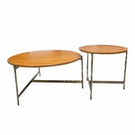 センターテーブル アッシュ材使用 おしゃれな丸型テーブル 2サイズセット リビングインテリアに最適 hmsf-4677