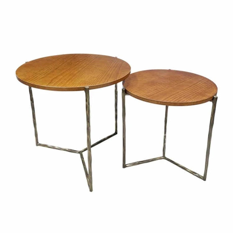 センターテーブル アッシュ材使用 おしゃれな丸型テーブル 2サイズセット リビングインテリアに最適 hmsf-4677