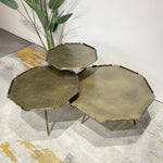 オシャレな八角形センターテーブルセット|リビングを華やかに彩るデザイン家具 hmsf-4679