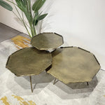 オシャレな八角形センターテーブルセット|リビングを華やかに彩るデザイン家具 hmsf-4679