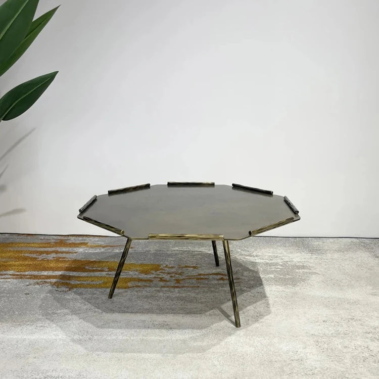 オシャレな八角形センターテーブルセット|リビングを華やかに彩るデザイン家具 hmsf-4679