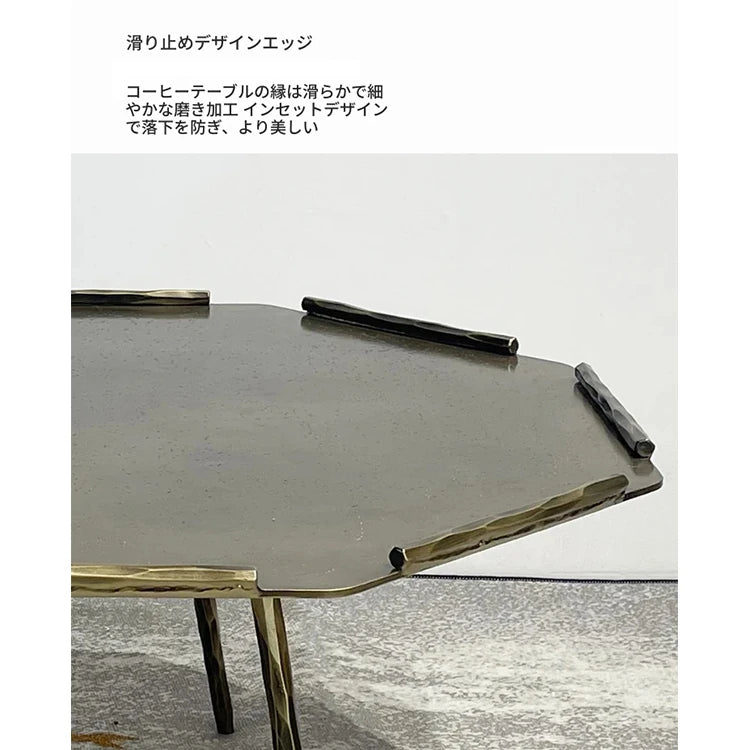 オシャレな八角形センターテーブルセット|リビングを華やかに彩るデザイン家具 hmsf-4679