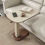 センターテーブル 調整可能 モダンデザイン 多層板・合成皮革・ステンレス使用 おしゃれなリビング家具 hmx-5091