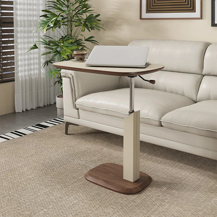センターテーブル 調整可能 モダンデザイン 多層板・合成皮革・ステンレス使用 おしゃれなリビング家具 hmx-5091