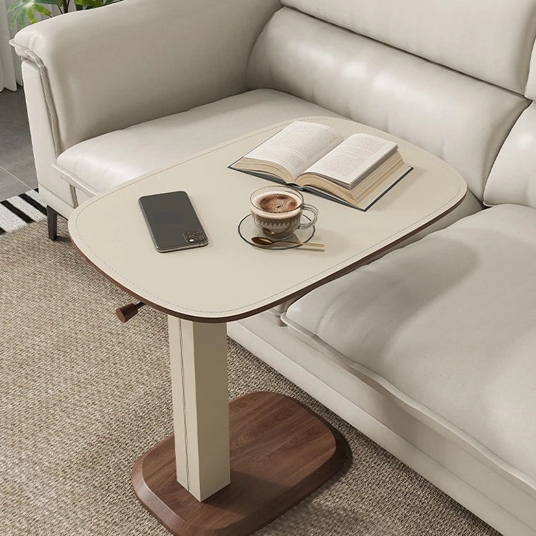 センターテーブル 調整可能 モダンデザイン 多層板・合成皮革・ステンレス使用 おしゃれなリビング家具 hmx-5091