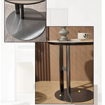 モダンデザイン センターテーブル 合成皮革 & ステンレス製 おしゃれなリビングテーブル hmx-5092