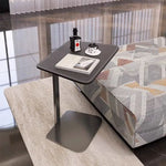 シンプルでスタイリッシュな合成皮革センターテーブル - ステンレス脚付き、リビングやダイニングに最適! hmx-5094