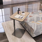 シンプルでスタイリッシュな合成皮革センターテーブル - ステンレス脚付き、リビングやダイニングに最適! hmx-5094