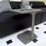 シンプルでスタイリッシュな合成皮革センターテーブル - ステンレス脚付き、リビングやダイニングに最適! hmx-5094