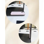 シンプルでスタイリッシュな合成皮革センターテーブル - ステンレス脚付き、リビングやダイニングに最適! hmx-5094