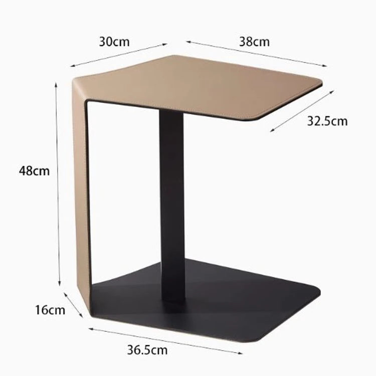 スタイリッシュな合成皮革センターテーブル|モダンデザインでリビングに最適|オレンジとブラックのコンビネーション hmx-5095