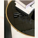 エレガントなアッシュ材センターテーブル - 強化ガラス天板付きのモダンデザイン hmx-5096