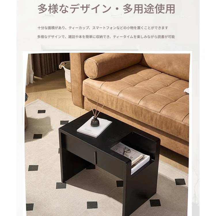 アッシュ材のスタイリッシュなセンターテーブル - モダンデザインで収納も便利! hmx-5097