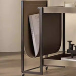 ステンレスと合成皮革の洗練されたセンターテーブル | モダンデザイン引き出し付きのスタイルアップアイテム hmx-5099