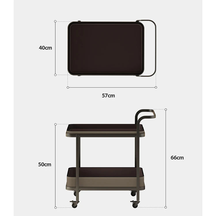 高級合成皮革&ステンレス製センターテーブル - スタイリッシュなキャスター付き収納テーブル hmx-5100
