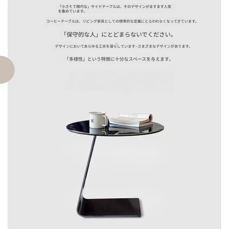 スタイリッシュなセンターテーブル 強化ガラス&ステンレス製 モダンデザイン 家庭用・オフィス用 hmx-5101