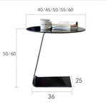 スタイリッシュなセンターテーブル 強化ガラス&ステンレス製 モダンデザイン 家庭用・オフィス用 hmx-5101