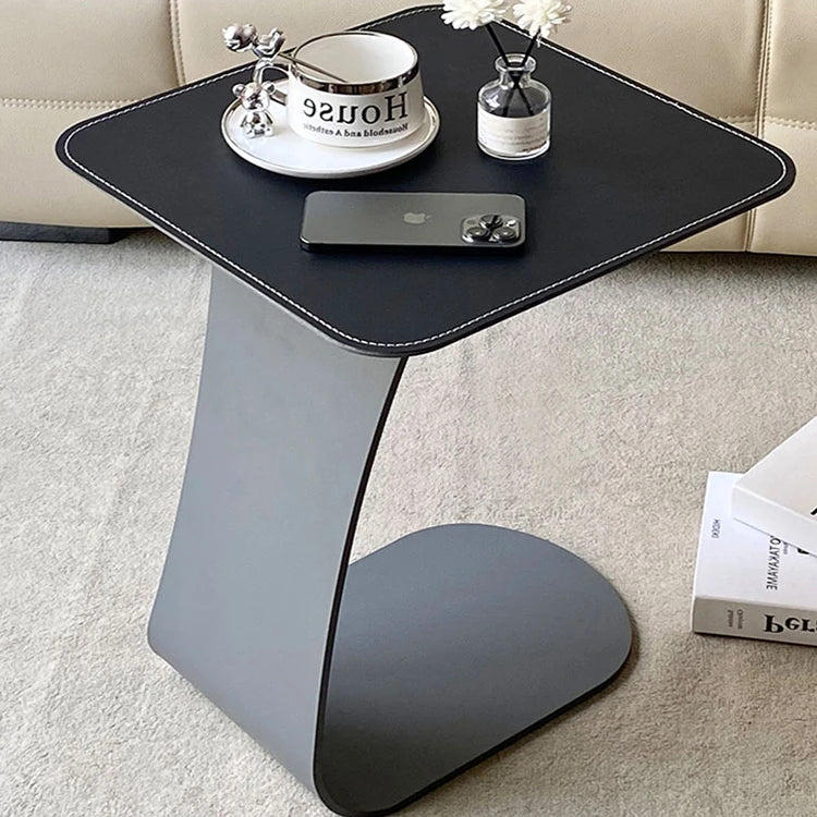 シンプルでスタイリッシュな合成皮革センターテーブル | モダン家具 収納に便利なリビングテーブル hmx-5103