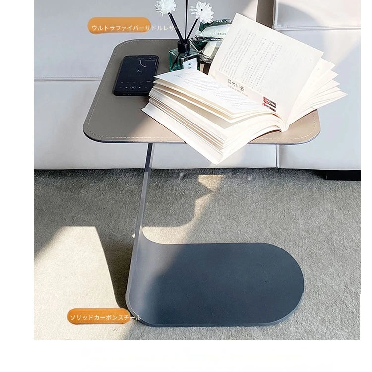 シンプルでスタイリッシュな合成皮革センターテーブル | モダン家具 収納に便利なリビングテーブル hmx-5103