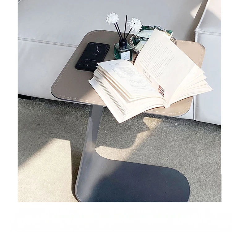 シンプルでスタイリッシュな合成皮革センターテーブル | モダン家具 収納に便利なリビングテーブル hmx-5103