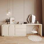 モダンパイン化粧台 - シンプルデザイン・収納力抜群・ナチュラルテイストのドレッサー hmx-5104