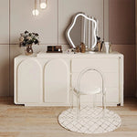 モダンパイン化粧台 - シンプルデザイン・収納力抜群・ナチュラルテイストのドレッサー hmx-5104